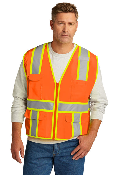 CornerStone ® ANSI 107 Class 2 Surveyor Zippered Two-Tone Vest. CSV105