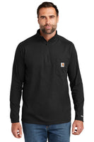 Custom Embroidered - Carhartt Force® 1/4-Zip Long Sleeve T-Shirt CT104255