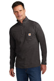 Custom Embroidered - Carhartt Force® 1/4-Zip Long Sleeve T-Shirt CT104255