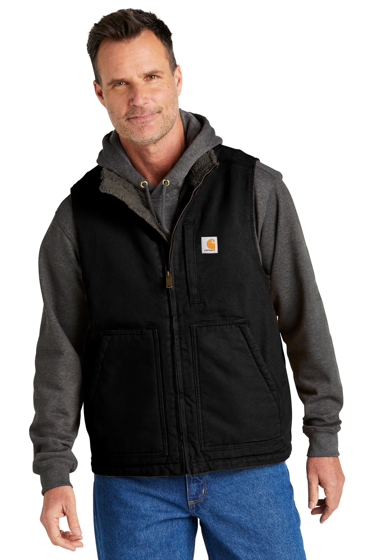 Custom Embroidered - Carhartt® Sherpa-Lined Mock Neck Vest CT104277