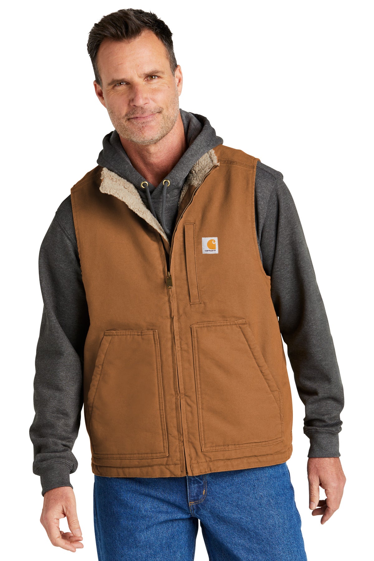 Custom Embroidered - Carhartt® Sherpa-Lined Mock Neck Vest CT104277