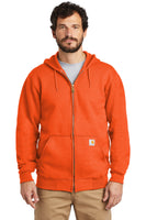 Custom Embroidered - Carhartt ® Midweight Hooded Zip-Front Sweatshirt. CTK122