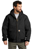 Custom Embroidered - Carhartt ® Quilted-Flannel-Lined Duck Active Jac. CTSJ140