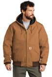 Custom Embroidered - Carhartt ® Quilted-Flannel-Lined Duck Active Jac. CTSJ140