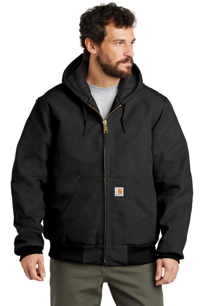 Custom Embroidered - Carhartt ® Tall Quilted-Flannel-Lined Duck Active Jac. CTTSJ140