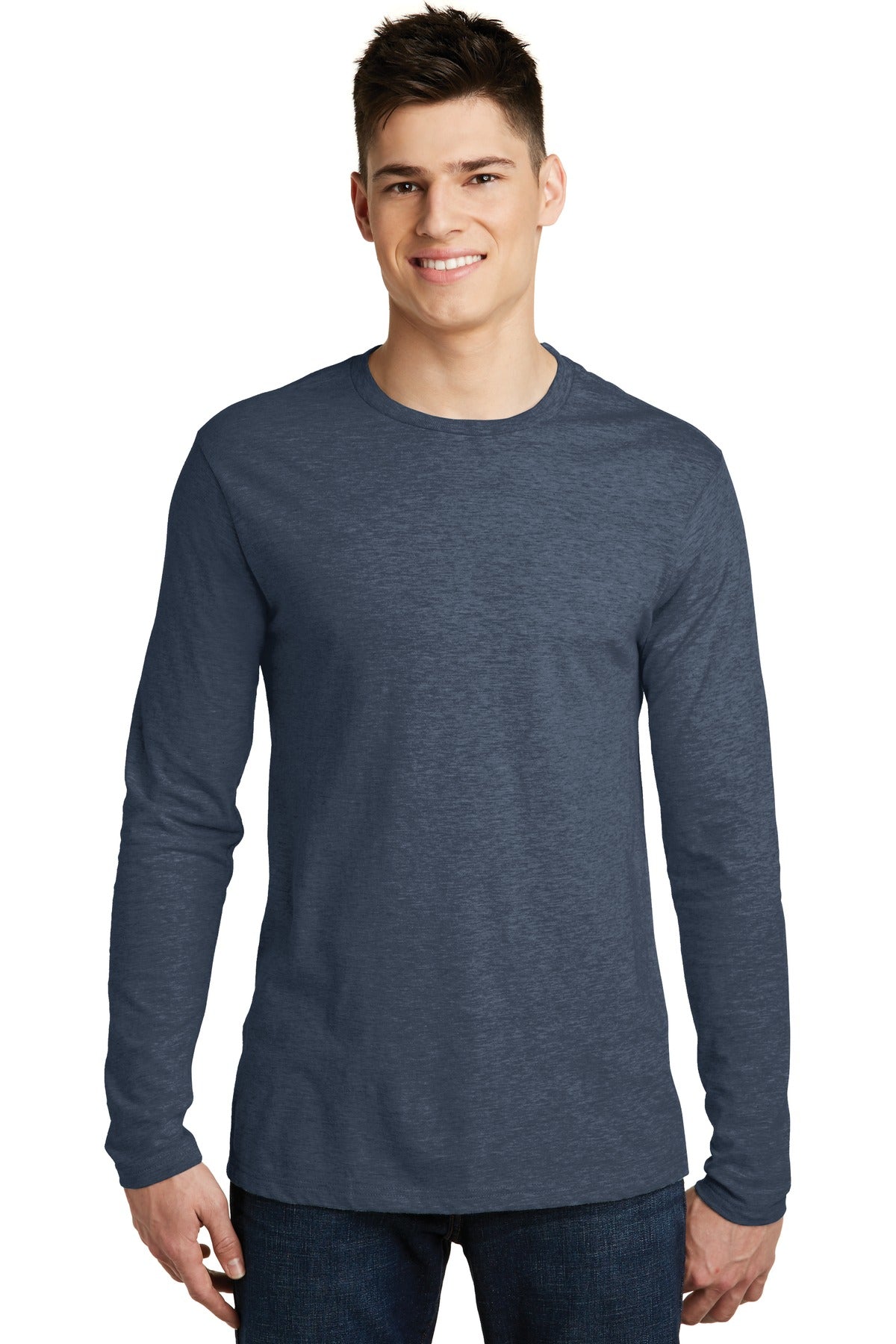 Custom Embroidered - District® Very Important Tee® Long Sleeve. DT6200