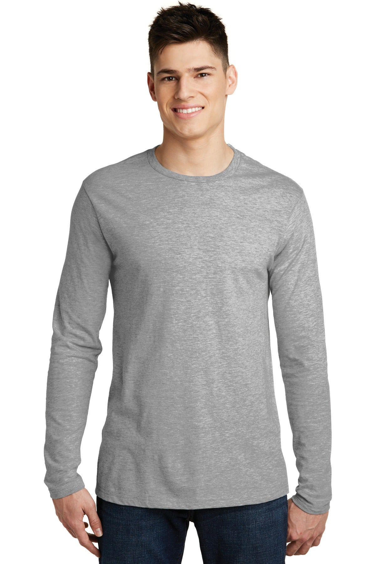 Custom Embroidered - District® Very Important Tee® Long Sleeve. DT6200