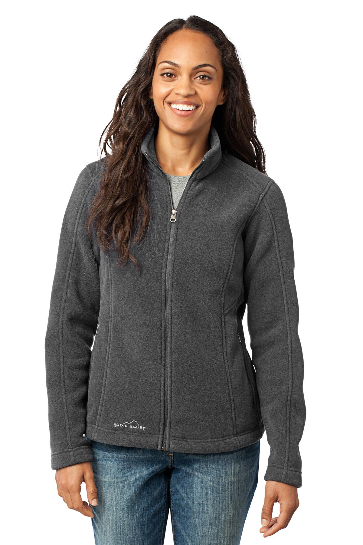 Custom Embroidered - Eddie Bauer® - Ladies Full-Zip Fleece Jacket. EB201