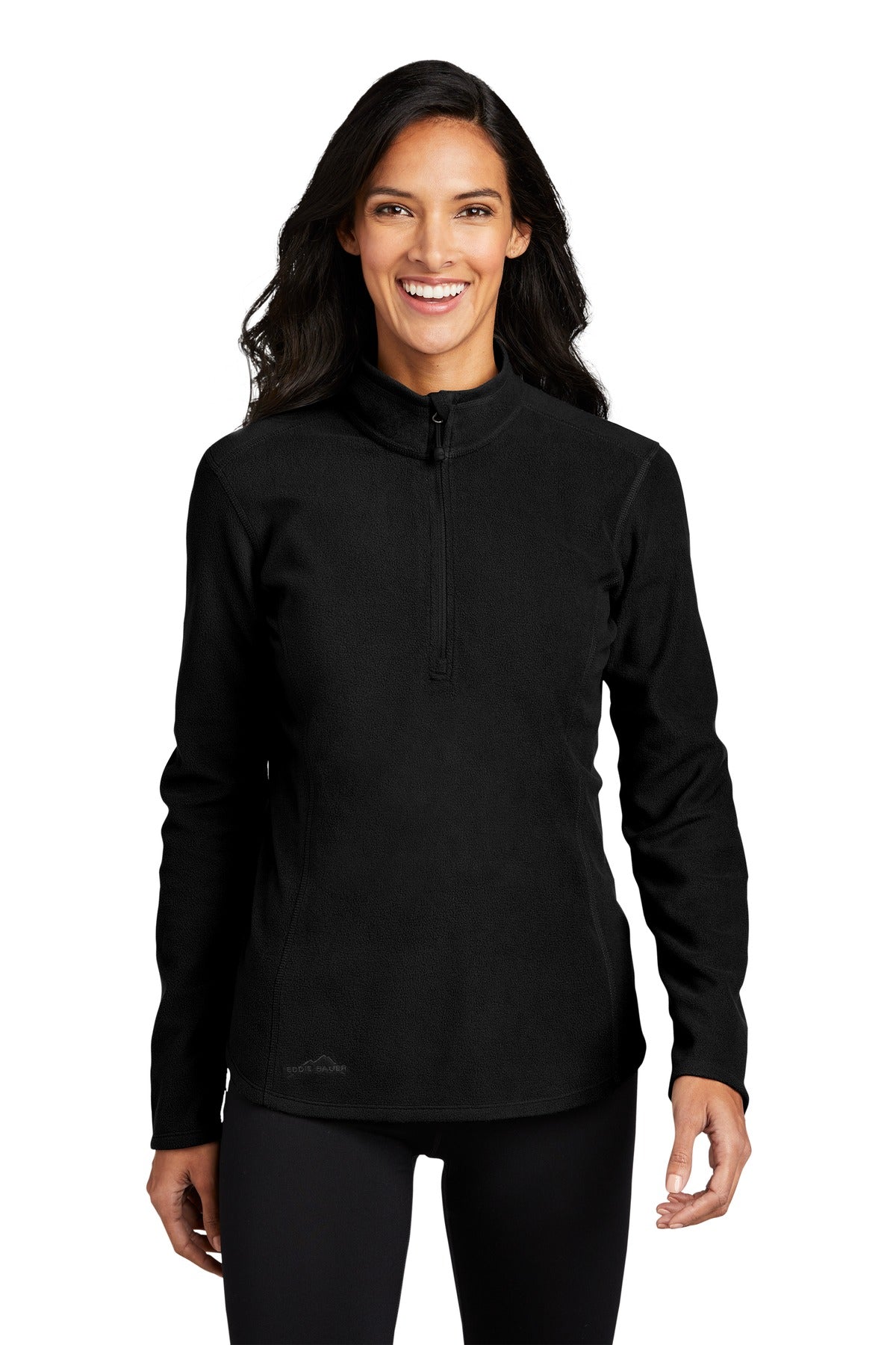 Custom Embroidered - Eddie Bauer® Ladies 1/2-Zip Microfleece Jacket EB227