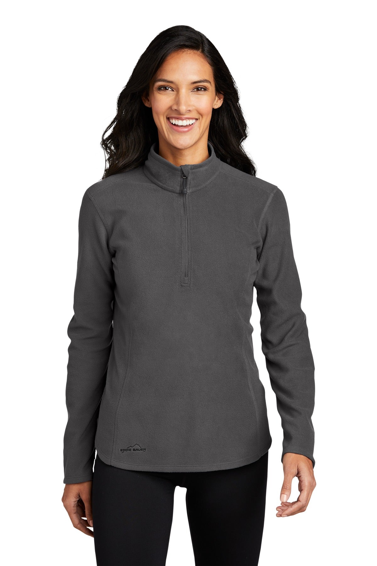 Custom Embroidered - Eddie Bauer® Ladies 1/2-Zip Microfleece Jacket EB227