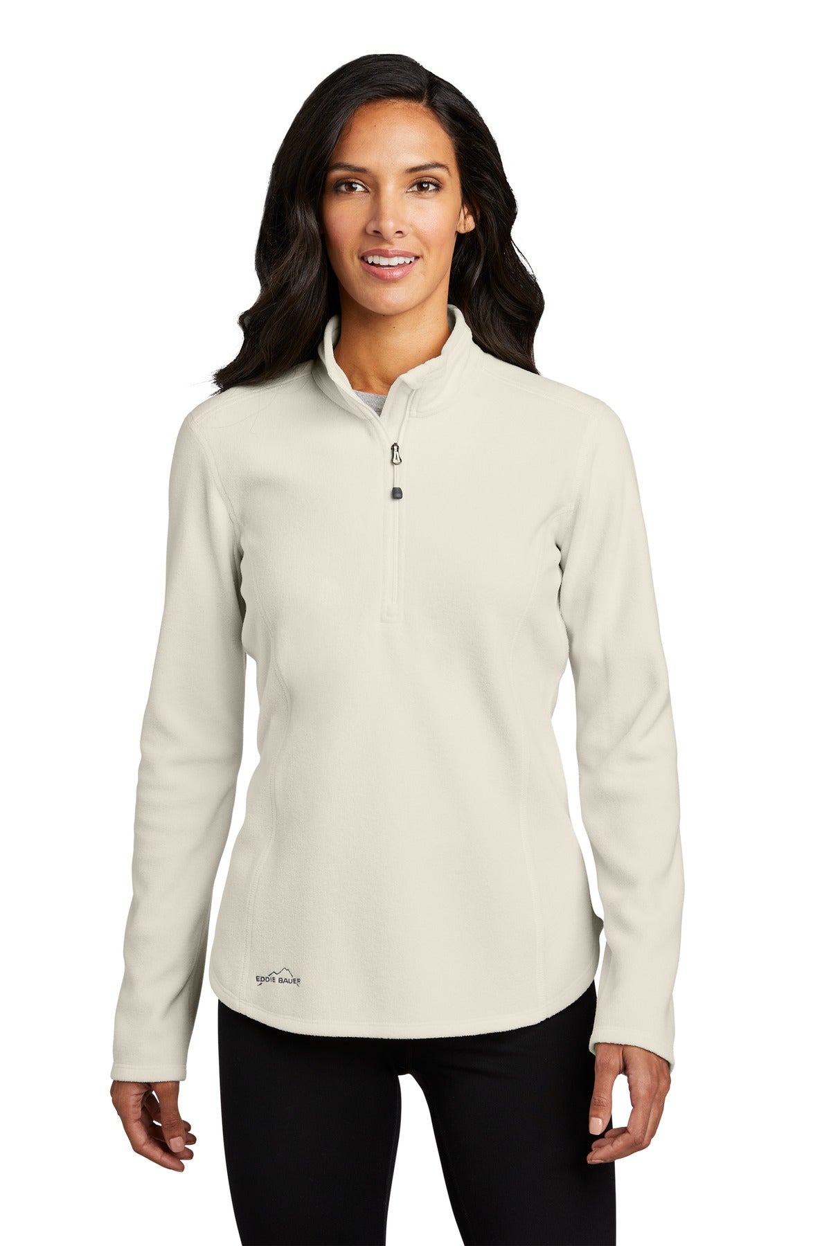 Custom Embroidered - Eddie Bauer® Ladies 1/2-Zip Microfleece Jacket EB227