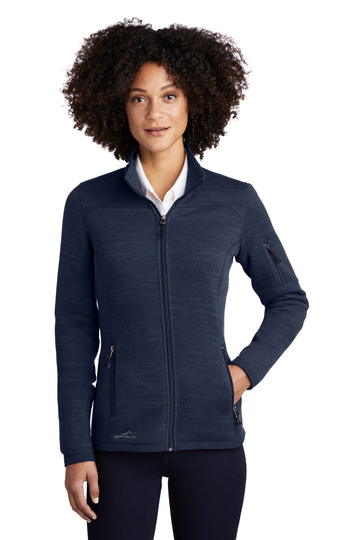 Custom Embroidered - Eddie Bauer ® Ladies Sweater Fleece Full-Zip. EB251