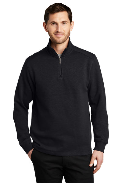 Custom Embroidered - Port Authority® Slub Fleece 1/4-Zip Pullover. F295