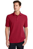 Custom Embroidered - Port & Company® Combed Ring Spun Pique Polo. KP1500