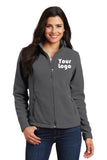 Custom Embroidered Ladies Fleece Jacket - Midweight Fleece for everyday wear - 4in x 4in Embroidery