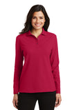 Custom Embroidered Port Authority® Ladies  Silk Touch™ Long Sleeve Polo.  L500LS
