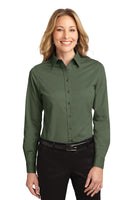 Custom Embroidered - Port Authority® Ladies Long Sleeve Easy Care Shirt.  L608