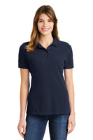 Custom Embroidered - Port & Company® Ladies Combed Ring Spun Pique Polo. LKP1500