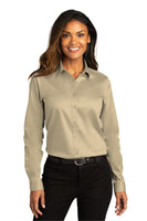 Port Authority® Ladies Long Sleeve SuperPro React™Twill Shirt. LW808