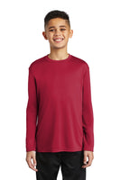 Custom Embroidered - Port & Company ® Youth Long Sleeve Performance Tee PC380YLS