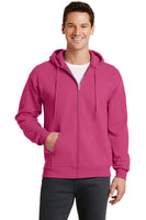 Port & Company® - Core Fleece Full-Zip Hooded Sweatshirt. Includes one 4in x 4in Embroidery on Left or Right Chest. PC78ZH
