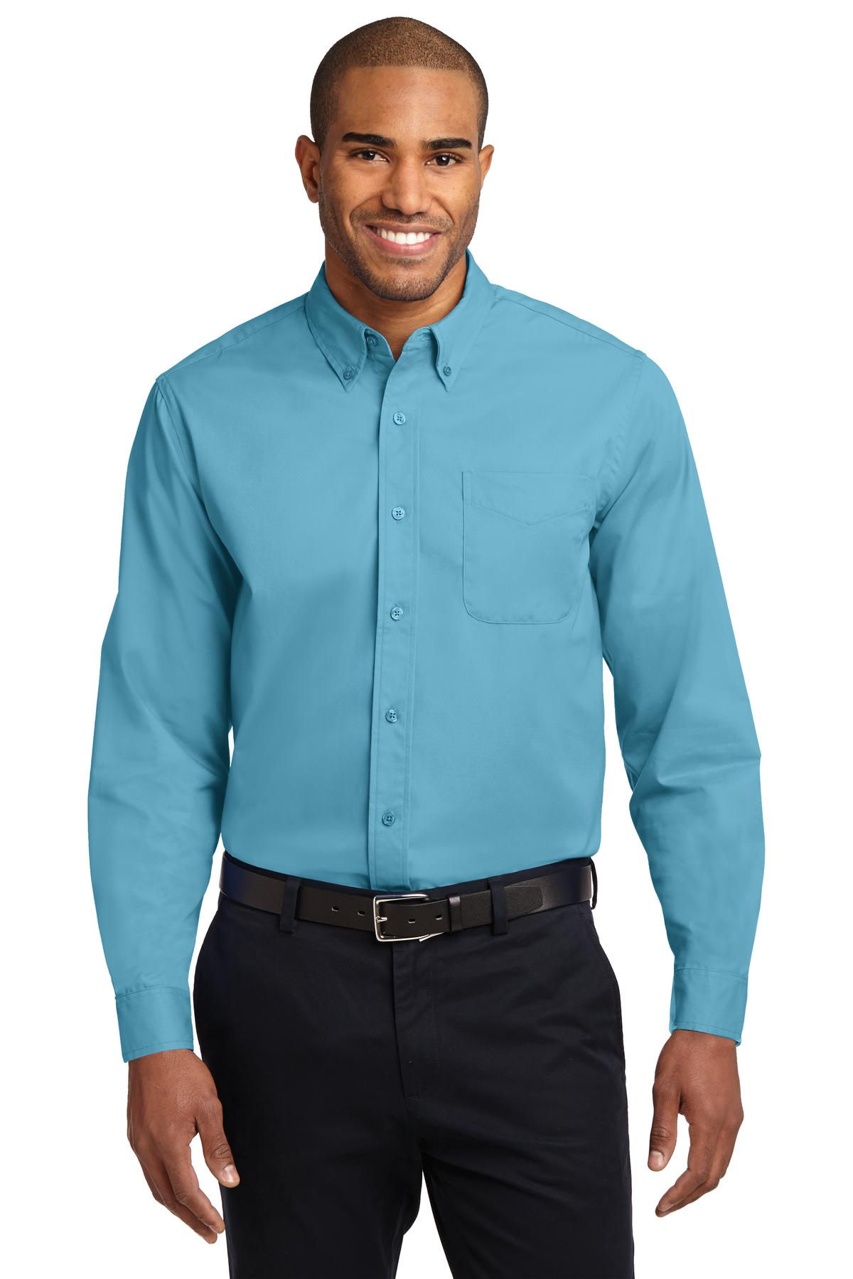 Custom Embroidered - Port Authority® Long Sleeve Easy Care Shirt.  S608