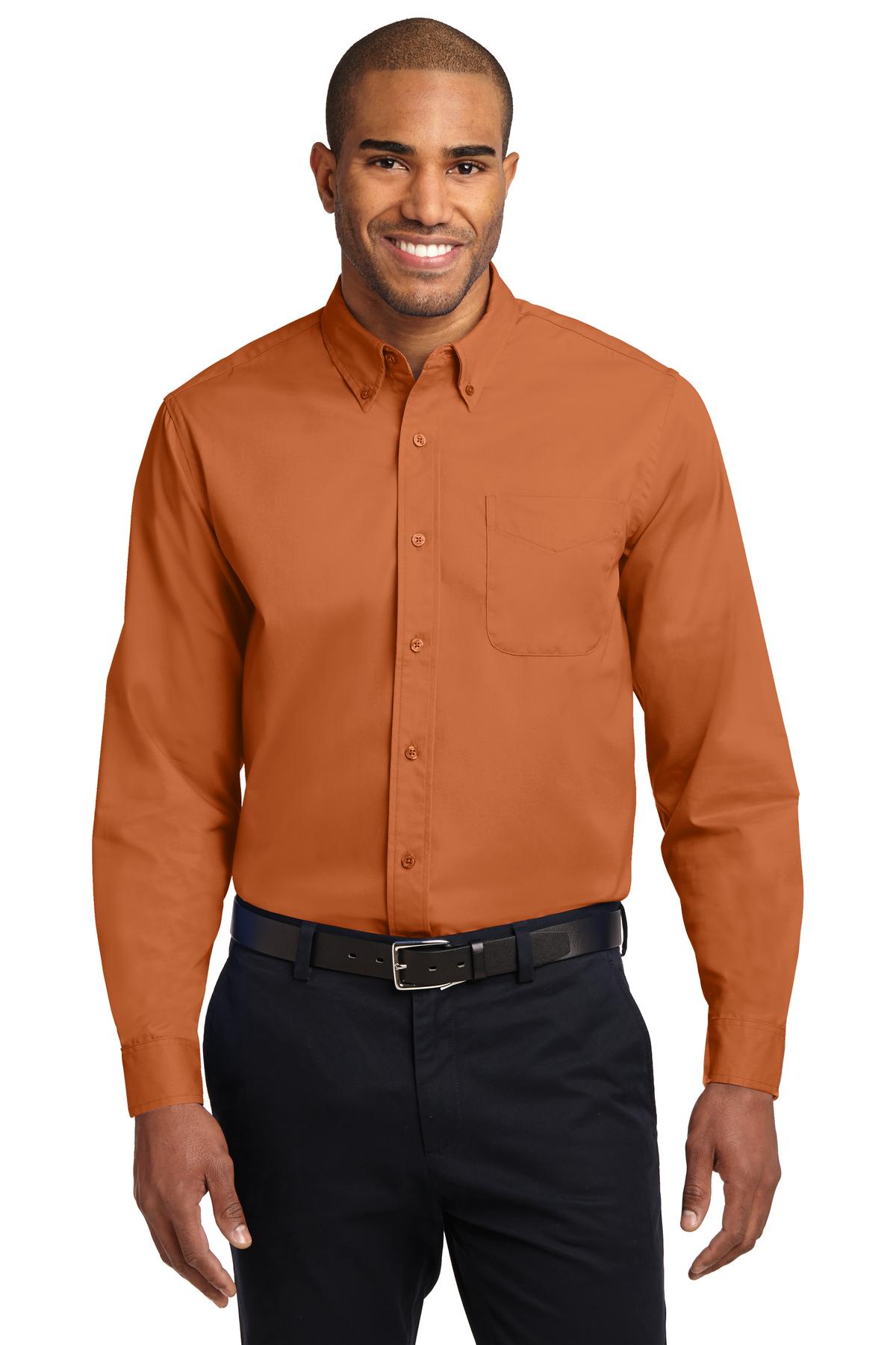 Custom Embroidered - Port Authority® Long Sleeve Easy Care Shirt.  S608