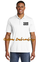 Custom Embroidered Men's Performance Polo Shirt - Sport-Tek PosiCharge Competitor Polo - Includes 4in x 4in Embroidery - Moisture Wicking