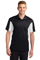Custom Embroidered - Sport-Tek® Side Blocked Micropique Sport-Wick® Polo. ST655