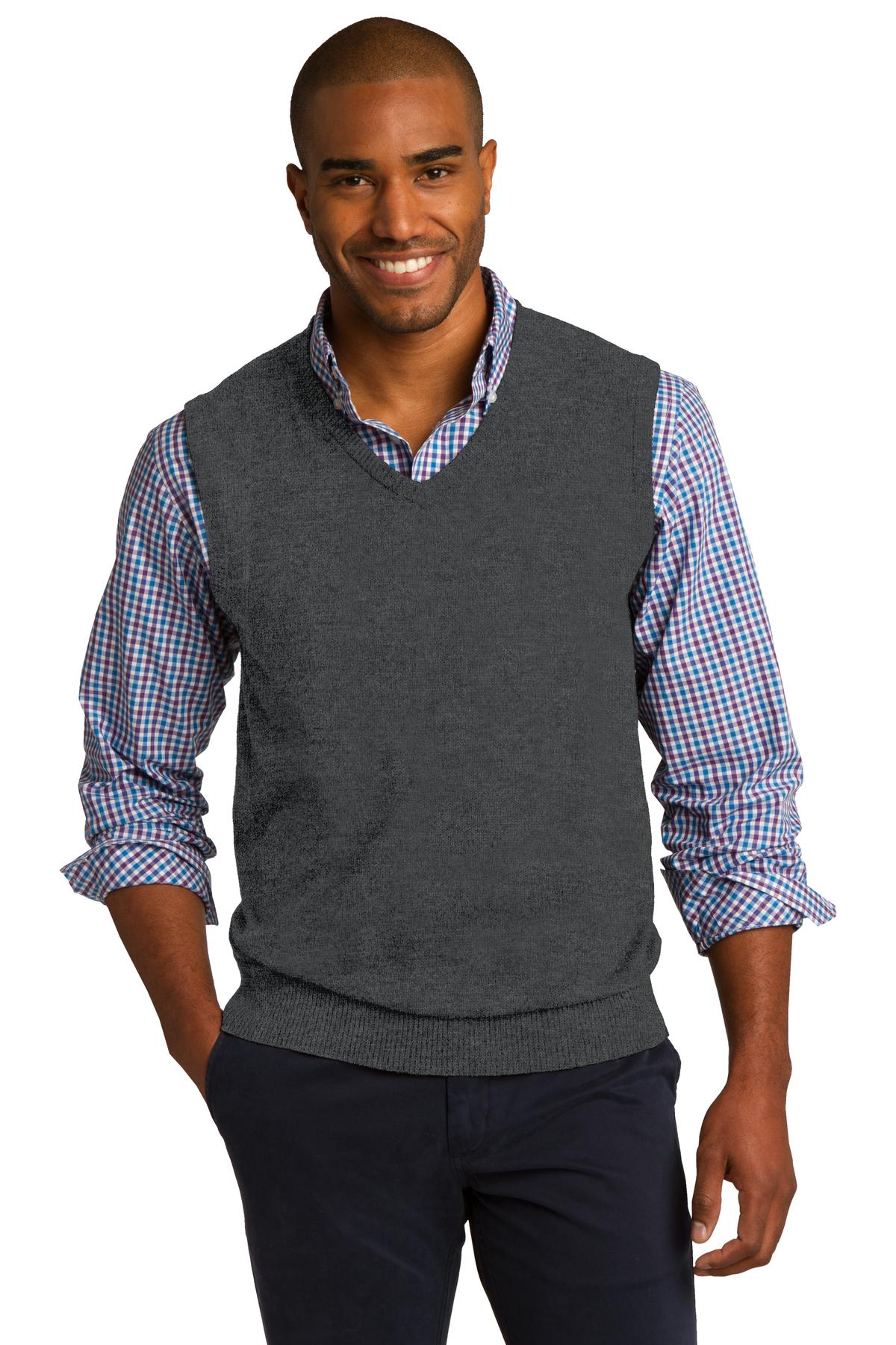 Custom Embroidered Port Authority Sweater Vest. SW286