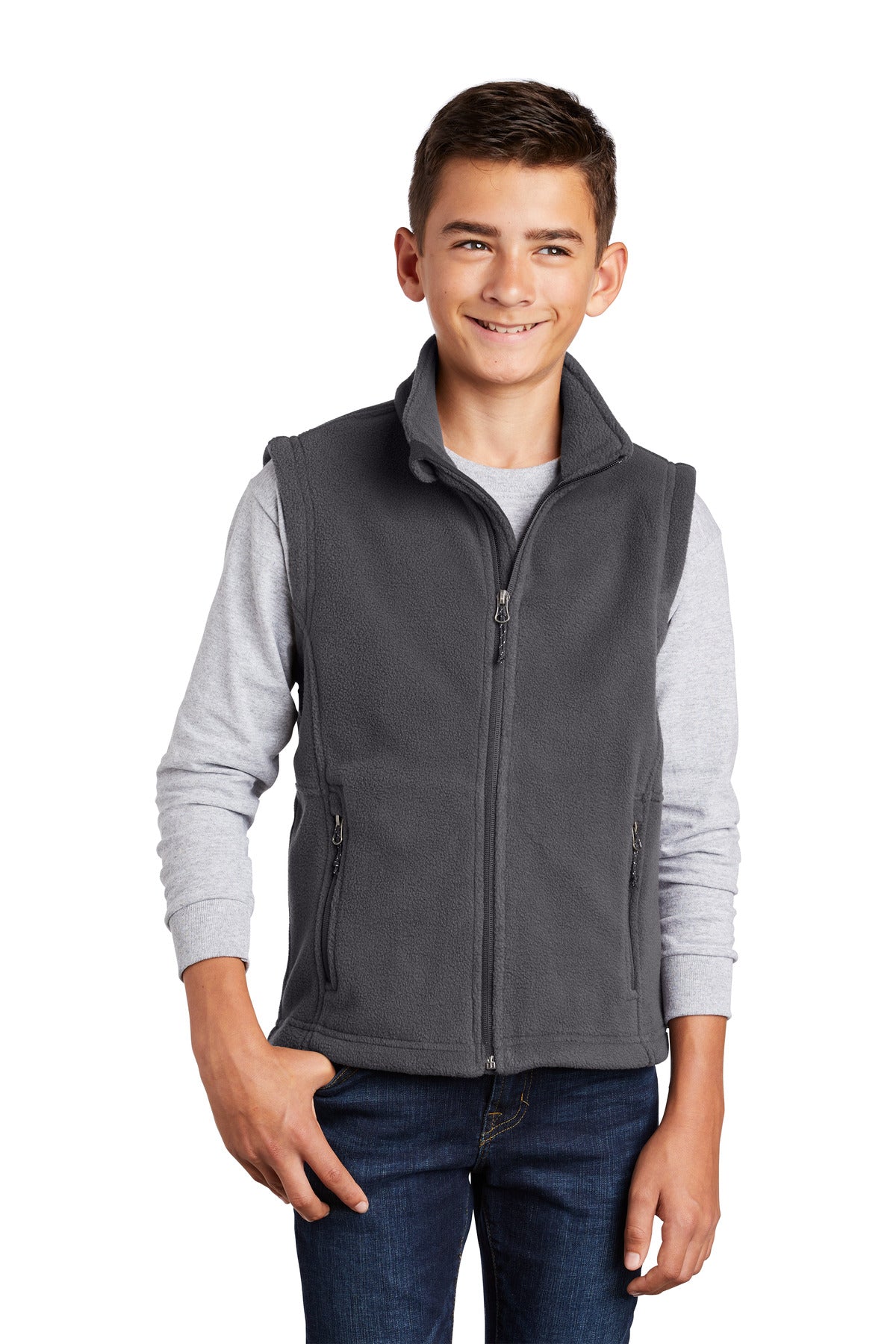 Custom Embroidered - Port Authority® Youth Value Fleece Vest. Y219