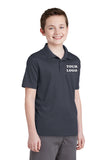 Custom Embroidered Youth Performance Polo Shirt - Includes 4in x 4in Embroidery - No Setup