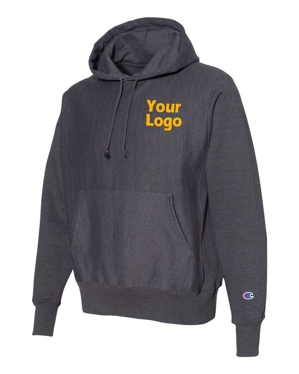 Custom Embroidered Personalized Hoodie - Champion - Reverse Weave Hooded Pullover Sweatshirt