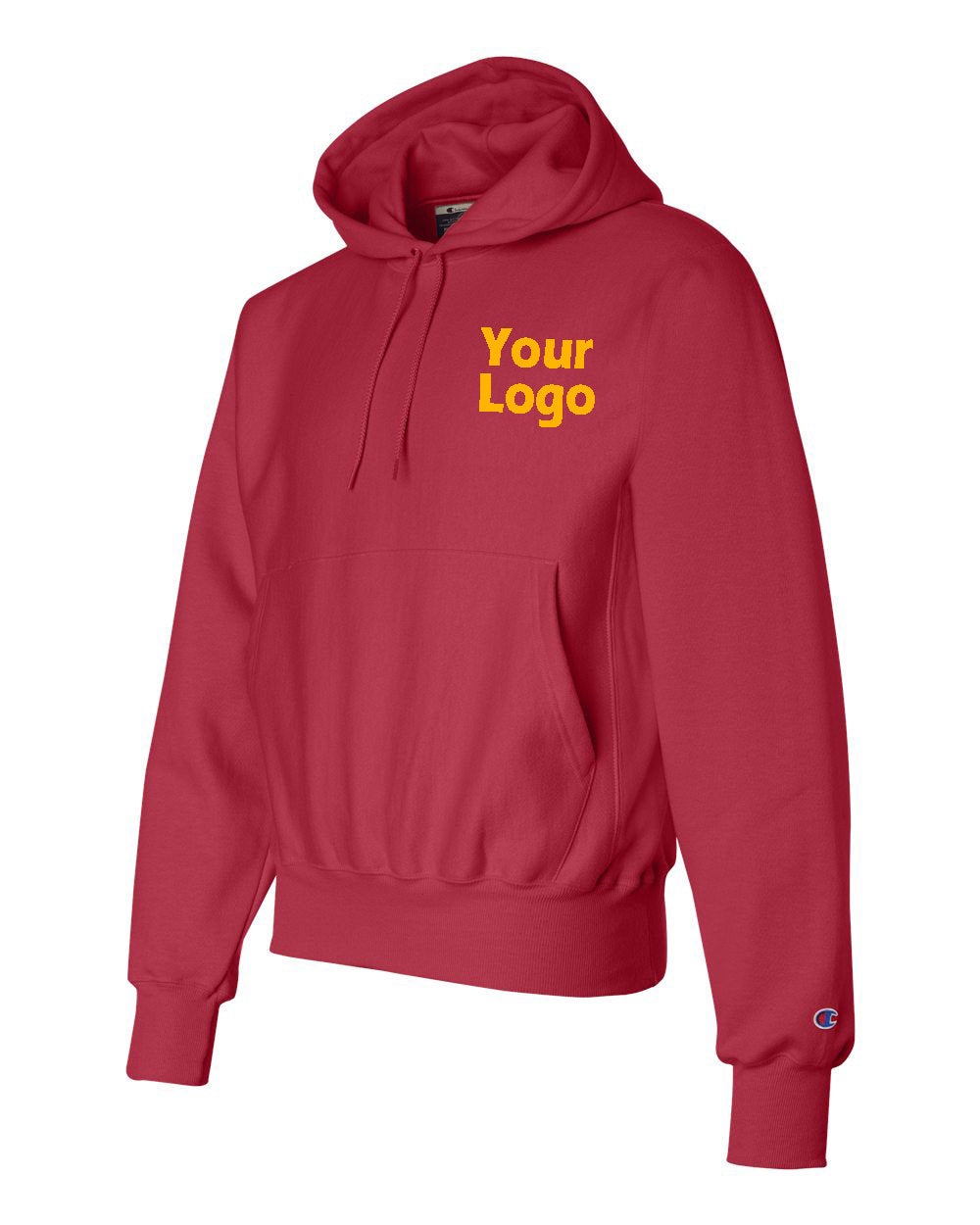 Custom Embroidered Personalized Hoodie - Champion - Reverse Weave Hooded Pullover Sweatshirt