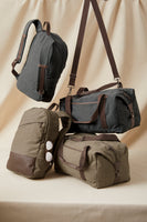 Custom Embroider Cotton Canvas Back Pack Weekender Duffle Bag - Personalize with your Logo or Text