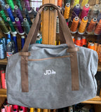 Custom Embroider Cotton Canvas Back Pack Weekender Duffle Bag - Personalize with your Logo or Text