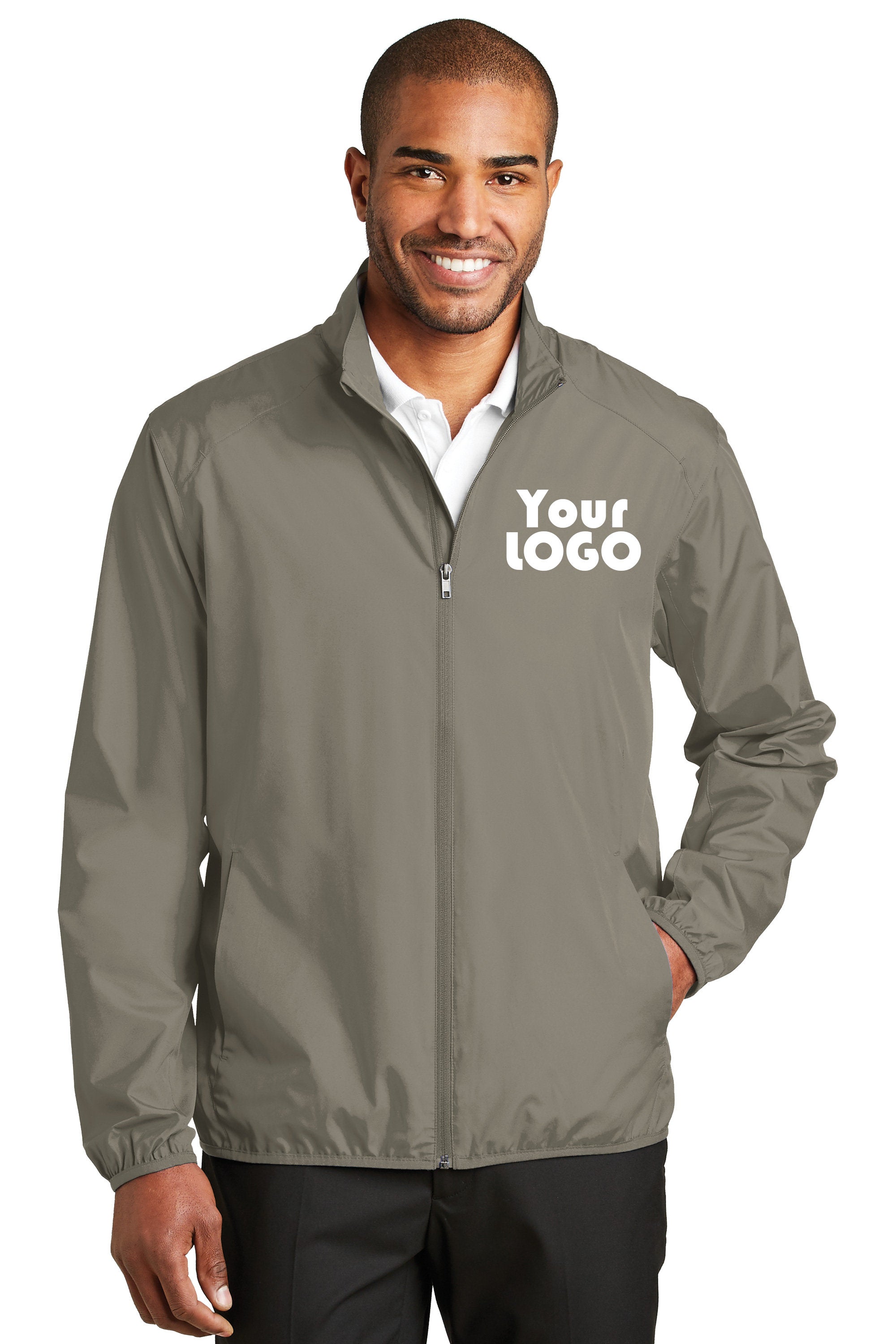 Custom Embroidered Men's Zephyr Full-Zip Golf Jacket - Personalized For You - Artwork Embroidery, Text, or Monogram, Max Size: 4in by 4in