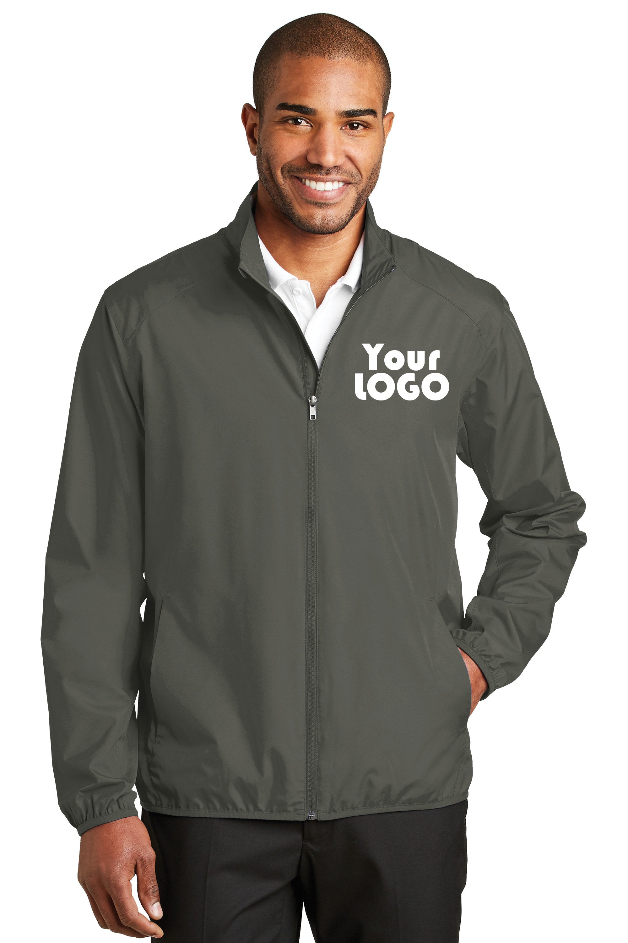 Custom Embroidered Men's Zephyr Full-Zip Golf Jacket - Personalized For You - Artwork Embroidery, Text, or Monogram, Max Size: 4in by 4in