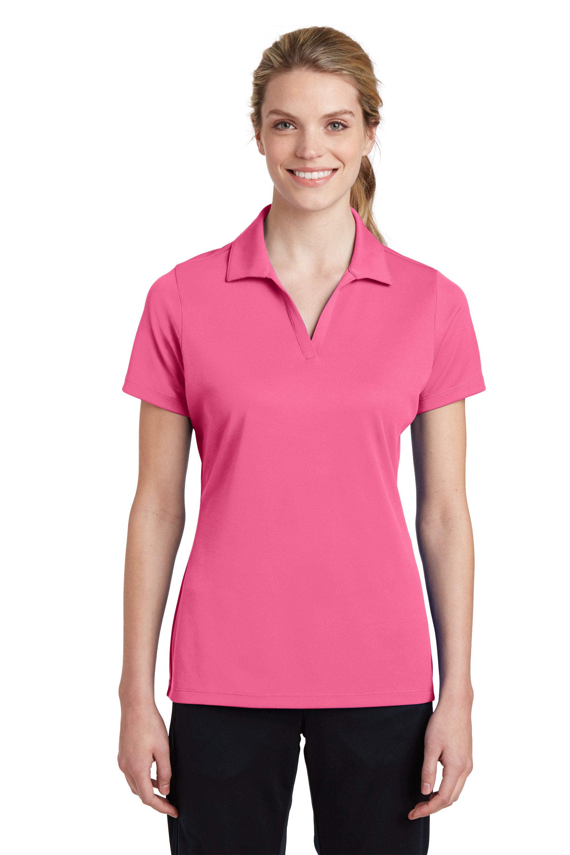 Custom Embroider Ladies Performance Polo Shirt - Moisture Wicking - PosiCharge RacerMesh Polo