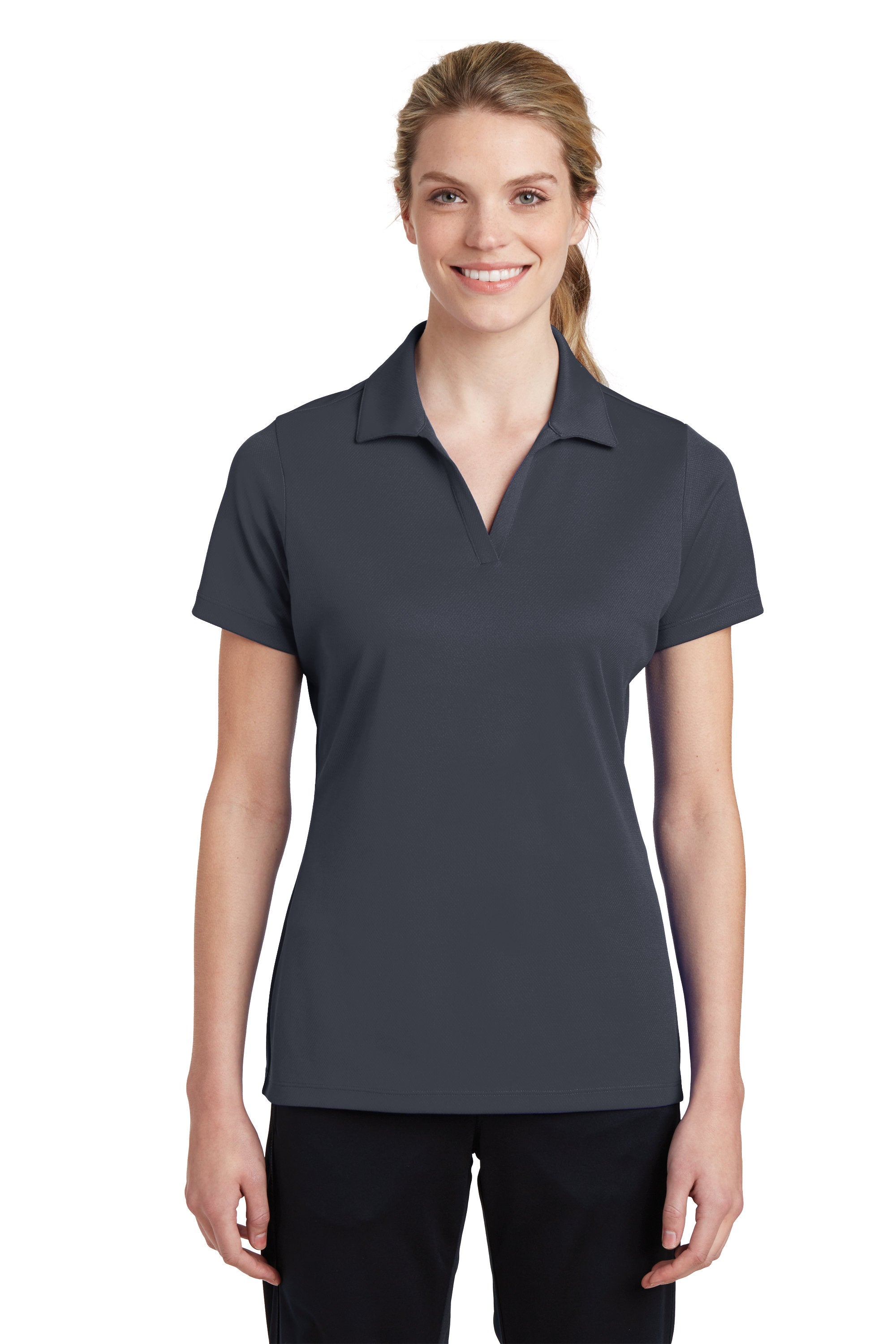 Custom Embroider Ladies Performance Polo Shirt - Moisture Wicking - PosiCharge RacerMesh Polo