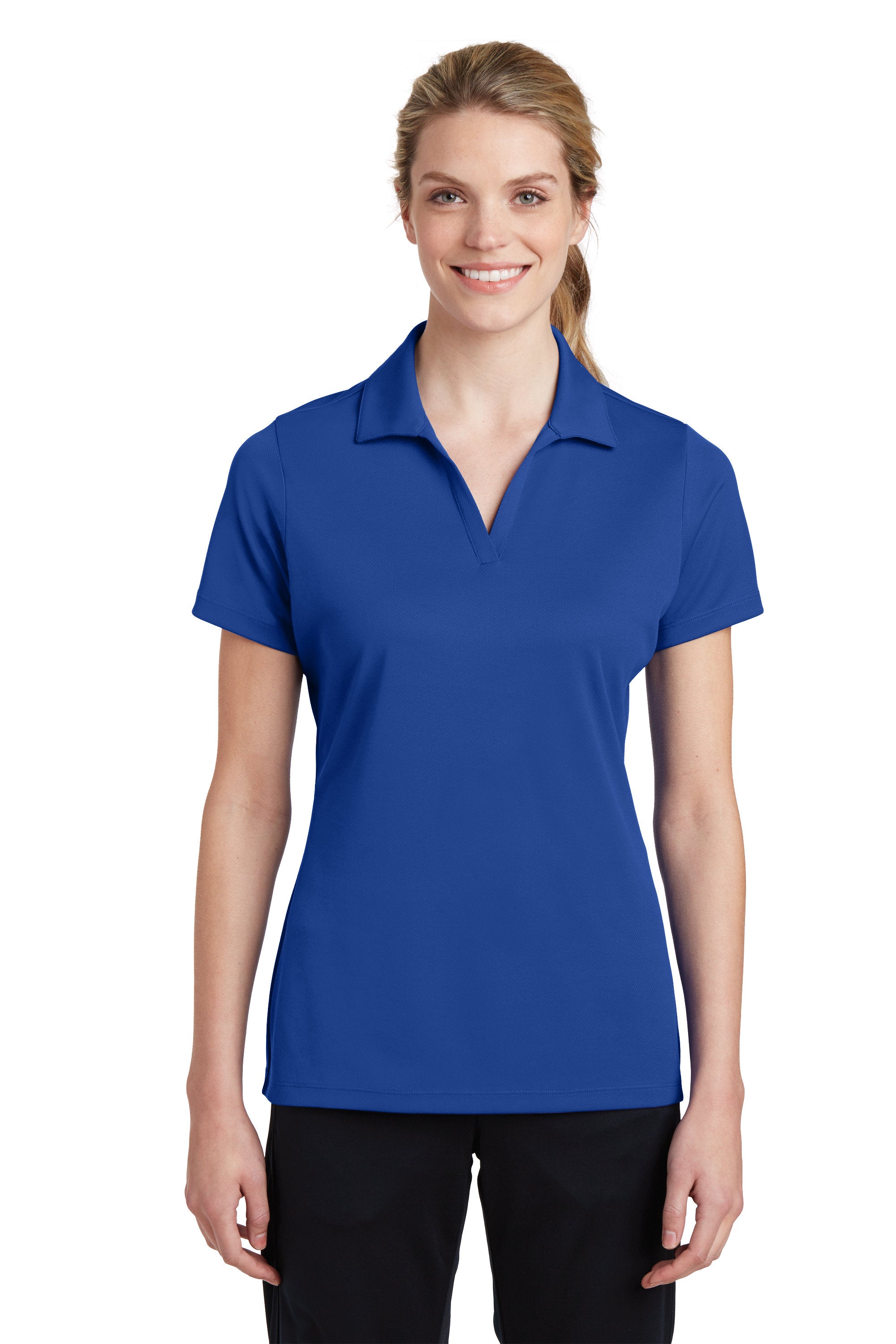 Custom Embroider Ladies Performance Polo Shirt - Moisture Wicking - PosiCharge RacerMesh Polo