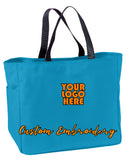 Custom Embroidered Port Authority Essential Tote Bag - Includes 4in x 4in Embroidery - No Setup