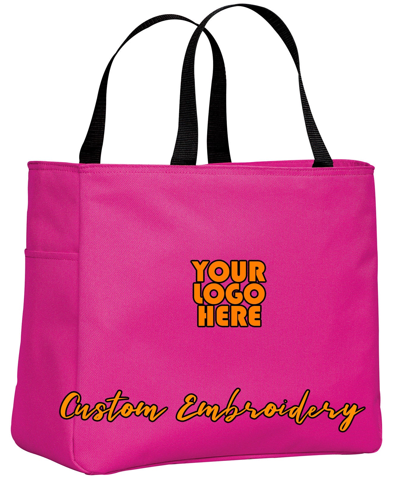 Custom Embroidered Port Authority Essential Tote Bag - Includes 4in x 4in Embroidery - No Setup