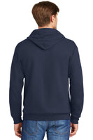 Custom Embroidered Hanes - EcoSmart Full-Zip Hooded Sweatshirt -Personalize with your Logo - 4in x 4in Embroidery Included