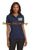 Custom Embroidery on Ladies Silk Touch Polo - 4in x 4in Embroidery Included - No Setup - No Minimum