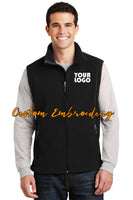 Custom Embroidery on Fleece Vest - Includes one 4in x 4in Embroidery - No Setup - No Minimums