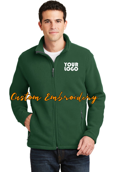 Custom Embroidered Men's Fleece Jacket - Midweight Fleece for everyday wear - Personalized Jacket - 4in by 4in Embroidery Included