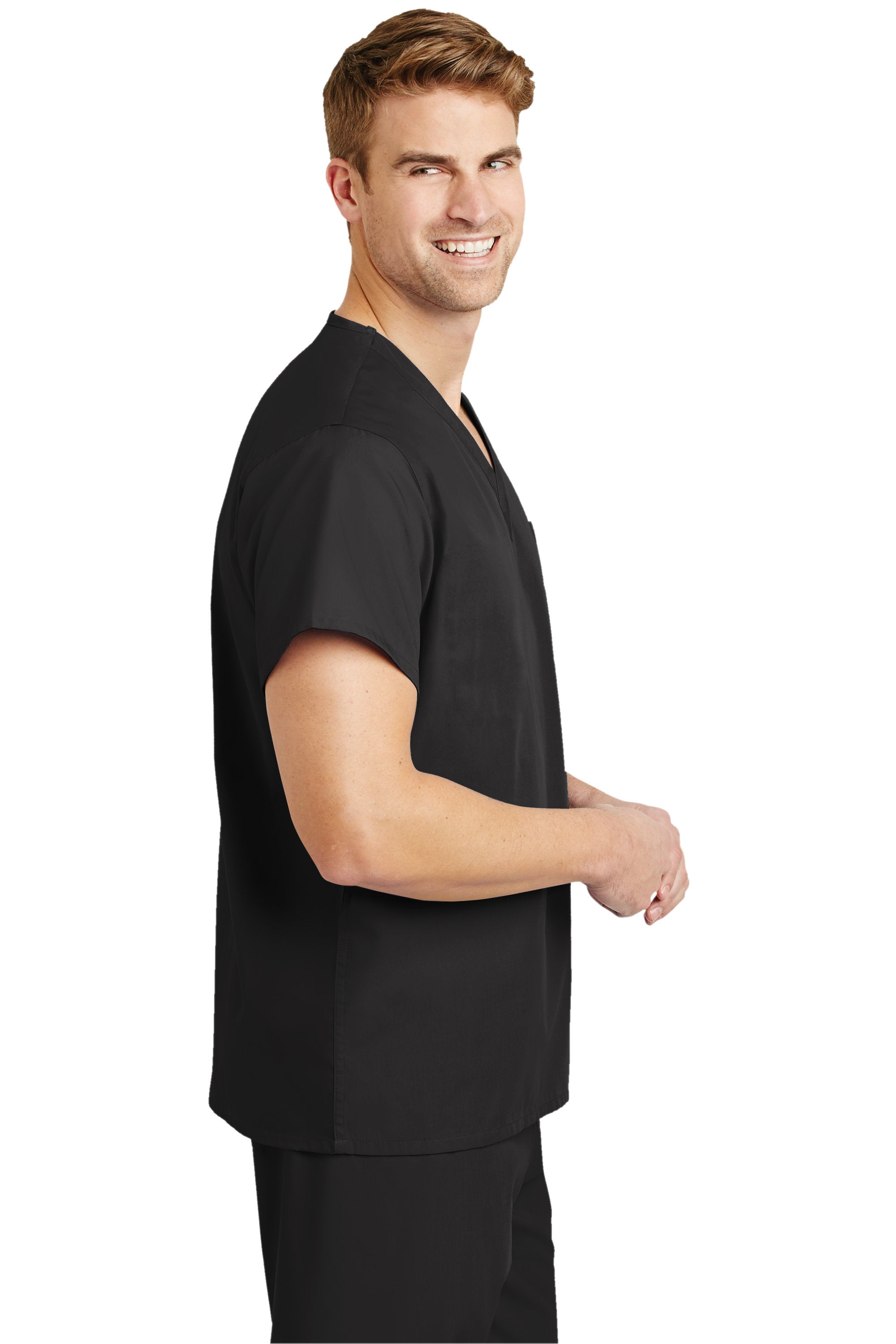 Custom Embroidery Scrub Top - V Neck - Includes 4in x 4in Embroidery - Personalized Scrub - Medical Uniform