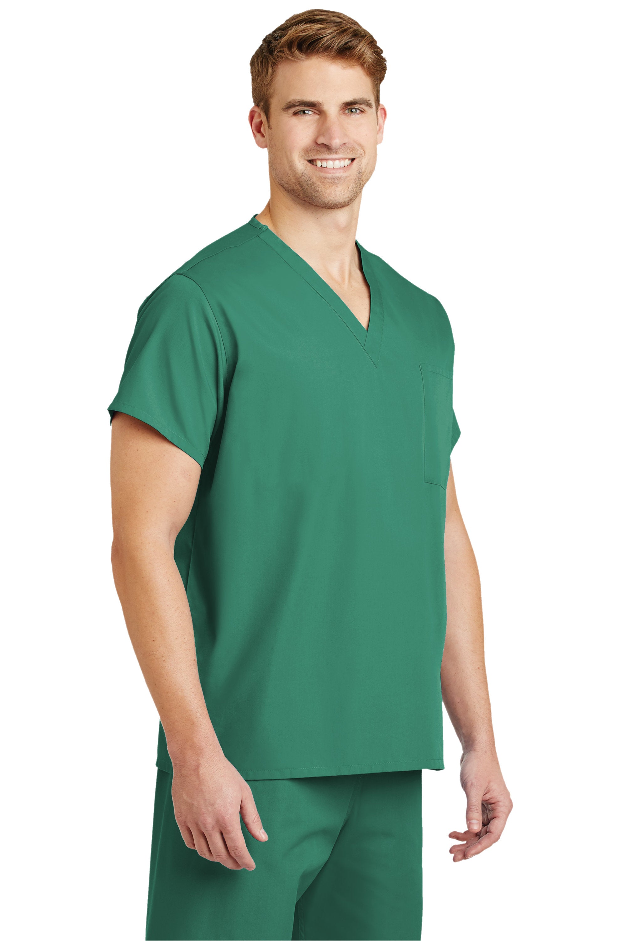 Custom Embroidery Scrub Top - V Neck - Includes 4in x 4in Embroidery - Personalized Scrub - Medical Uniform