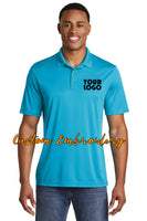 Custom Embroidered Men&#39;s Performance Polo Shirt - Sport-Tek PosiCharge Competitor Polo - Includes 4in x 4in Embroidery - Moisture Wicking